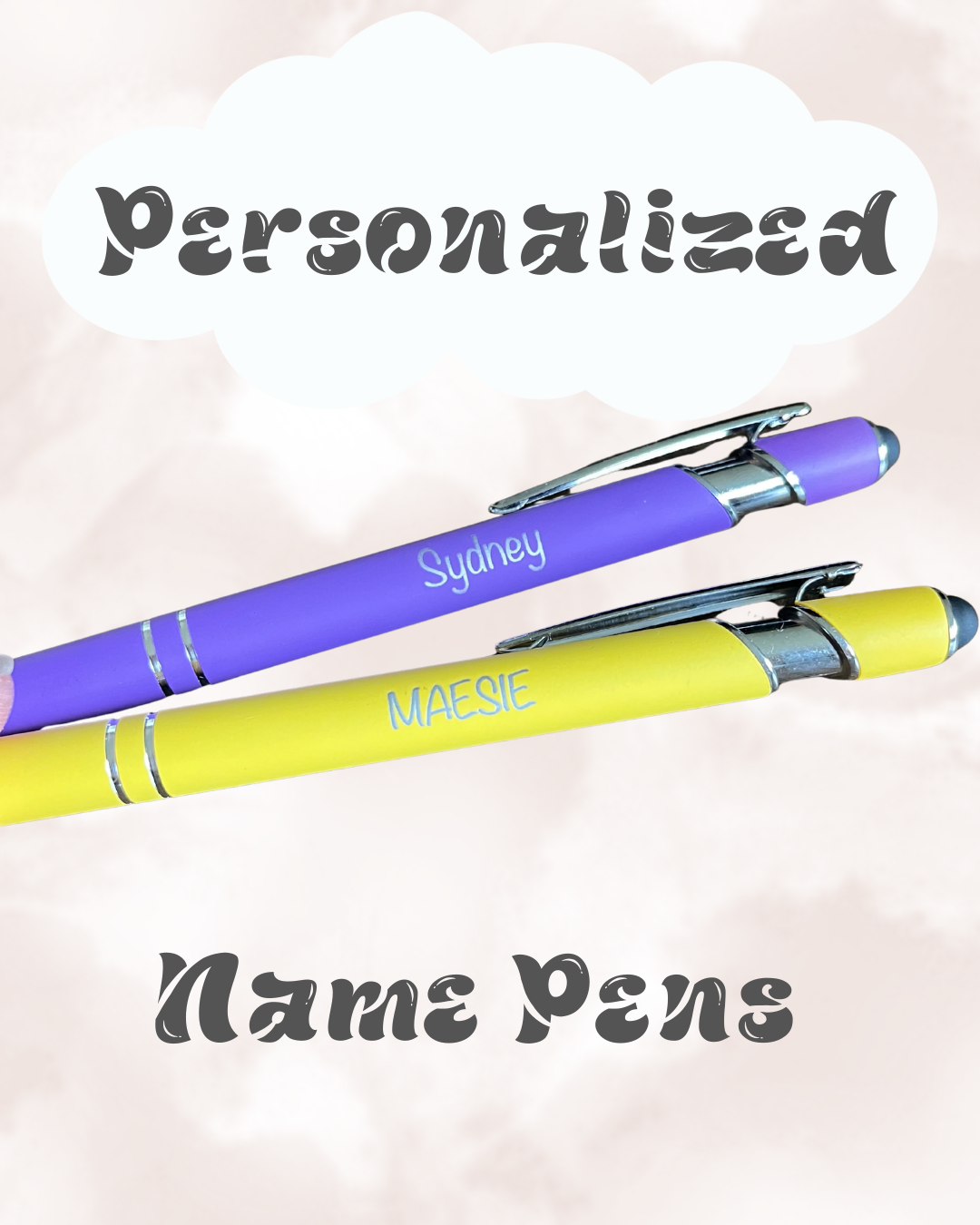 Custom Engraved Colorful Pens