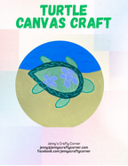 Turtle Wood Canvas Art Kit