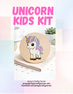 Unicorn Kids Canvas Art Kit