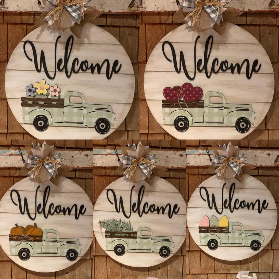 Interchangeable Truck  Welcome Sign Kit